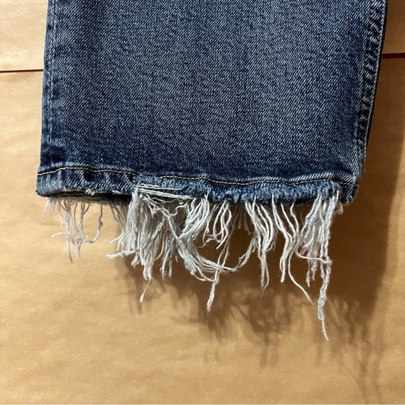 Agolde | High Rise Stovepipe Jeans Straight Leg Denim Captivate Size 25 - Picture 6 of 13